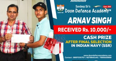 DDA Stalwart Arnav Singh Was Rewarded With A Cash Prize of 10k For His Selection In Indian Navy SSR