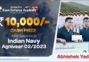 Abhishek Yadav Received Rs.10K Cash Prize From Sandeep sir after Selection in the Indian Navy